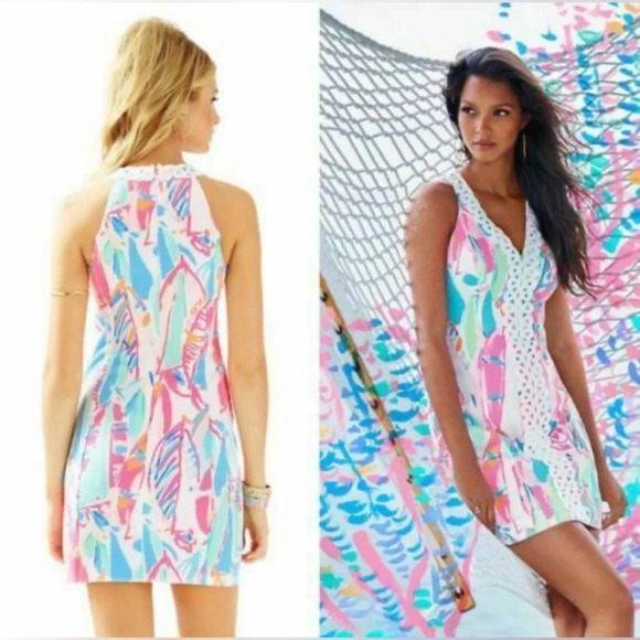 Lilly Pulitzer Lynn Out To Sea Sailboat Shift Dress Multicolor - Picture 4 of 8
